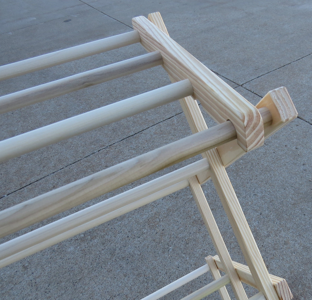 Amish Folding Wooden Clothes Drying Rack