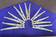 Load image into Gallery viewer, Clothespins Hand Made - Spring Clothespins - Bare (no finish) - Sold in packs of 10