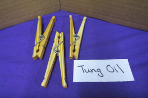 Clothespins Hand Made - Spring Clothespins - Lightly Oiled with Tung Oiled Finish - Sold in packs of 10