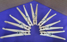 Load image into Gallery viewer, Clothespins Hand Made - Spring Clothespins - Bare (no finish) - Sold in packs of 10