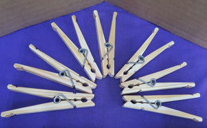 Clothespins Hand Made - Deluxe Sunshine Spring Clothespins - Sold in packs of 10