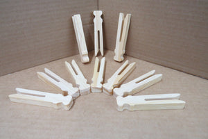 Clothespins (SQUARE) Hand Made - Deluxe Sunshine Straight Clothespins - Sold in packs of 10