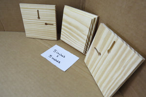Wood Wall Plaques with Molded Edges, bare with no finish